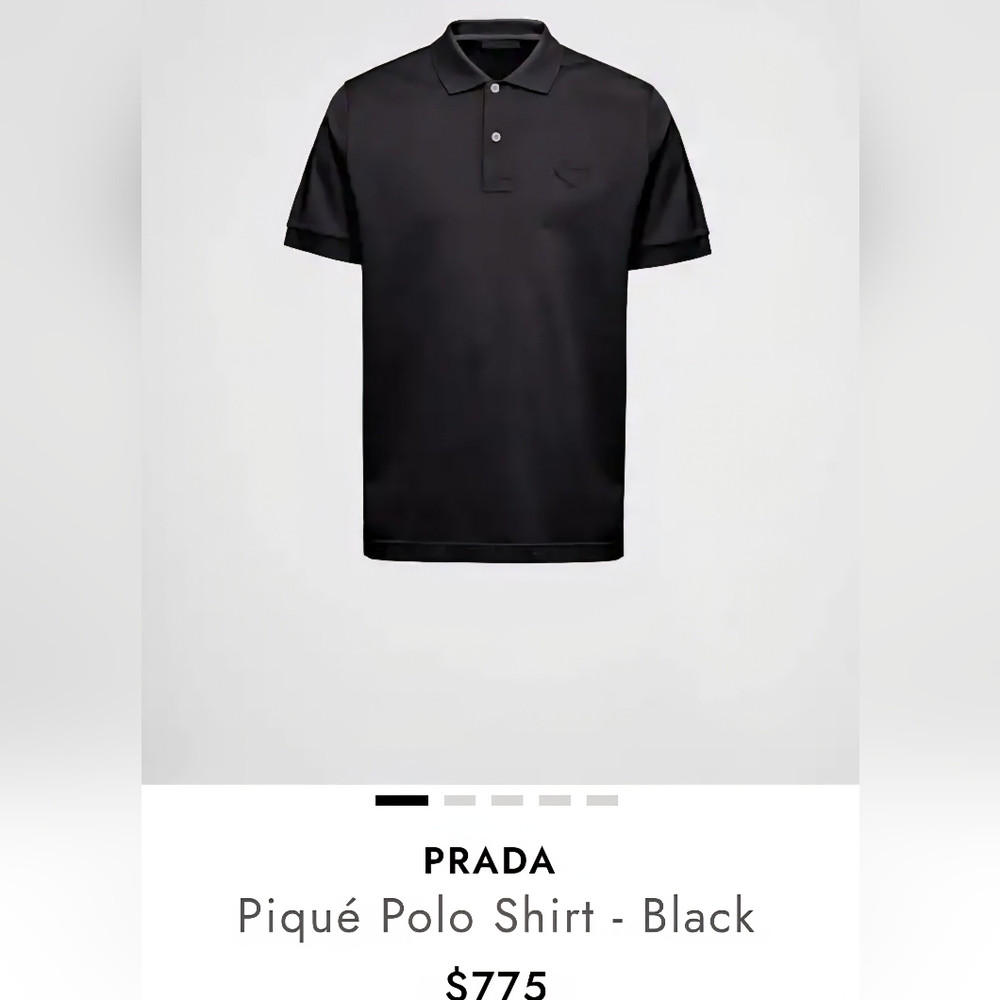 Prada Men's Black Shirt